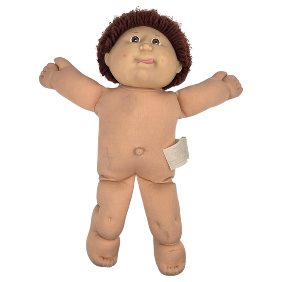 Vintage Cabbage Patch Kids Doll - Tongue Out Brown Hair & Eyes Coleco 1978/1982 - Picture 1 of 6